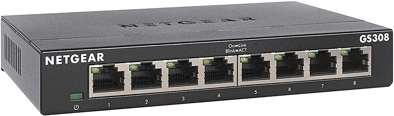 Netgear 8-Port Gigabit Ethernet Desktop Switch | GS308