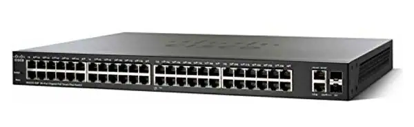 Cisco 48-port Gigabit PoE Smart Plus Switch with 2 Gigabit RJ45/SFP combo port | SG220-50P