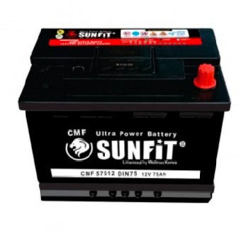 Sunfit Car Battery 12v 75Ah (CMF 57512)